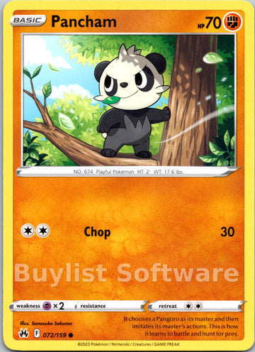 Pancham [072/159] [Crown Zenith]