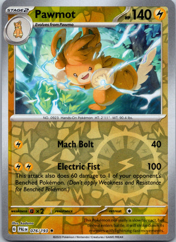 Pawmot [076/193] [Paldea Evolved] Reverse Holofoil
