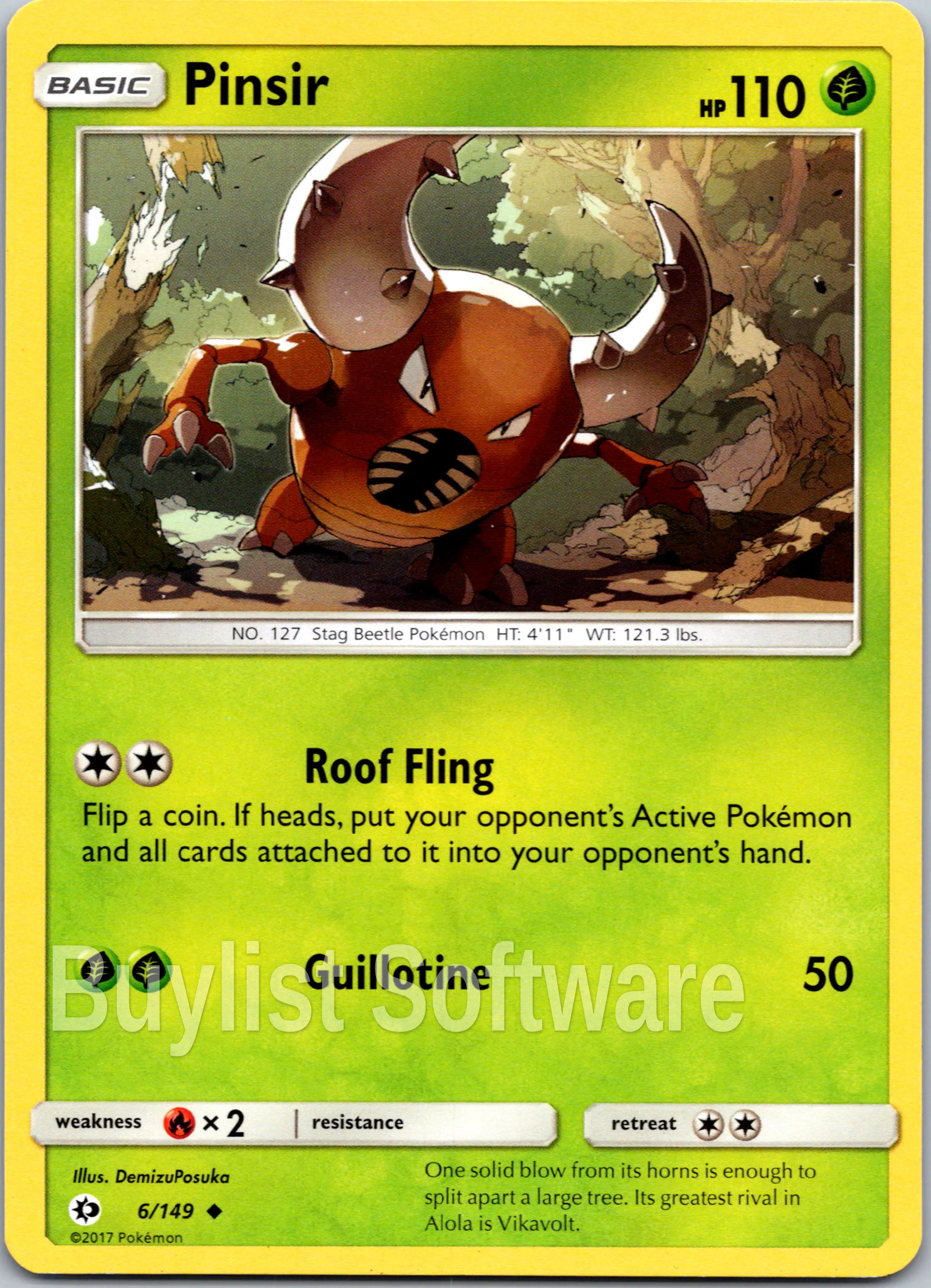 Pinsir [6/149] [Sun & Moon Base Set]