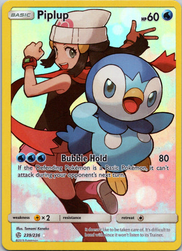 Piplup (Secret) [239/236] [Cosmic Eclipse] Holofoil