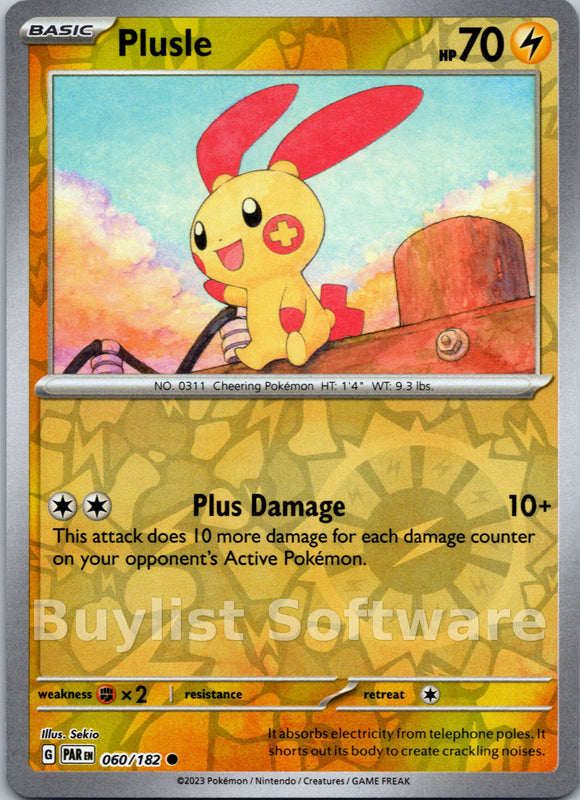 Plusle (060/182) - [Scarlet & Violet: Paradox Rift]