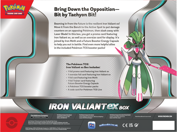 Pokémon TCG: Iron Valiant ex Box