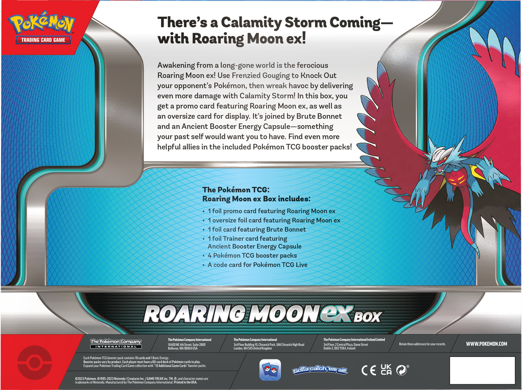 Pokémon TCG: Roaring Moon ex Box