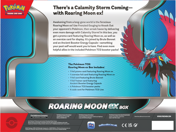 Pokémon TCG: Roaring Moon ex Box