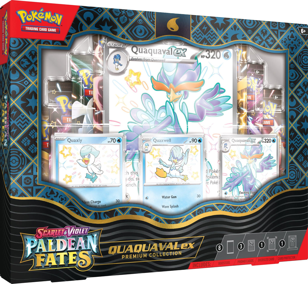 Pokémon TCG: Scarlet & Violet Paldean Fates Quaquaval ex Premium Collection