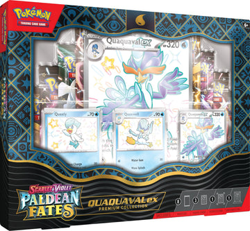 Pokémon TCG: Scarlet & Violet Paldean Fates Quaquaval ex Premium Collection