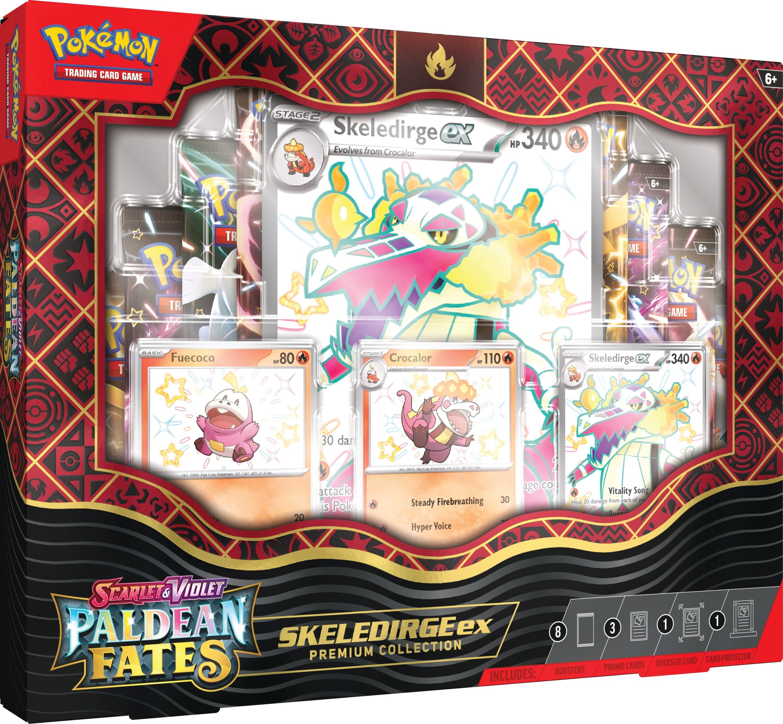 Pokémon TCG: Scarlet & Violet Paldean Fates Skeledirge ex Premium Collection