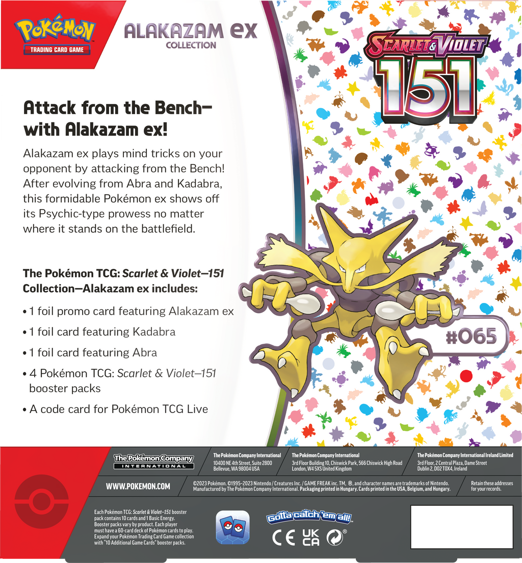 Pokémon TCG: Scarlet & Violet - 151 Collection (Alakazam ex)