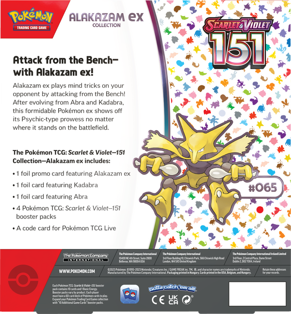 Pokémon TCG: Scarlet & Violet - 151 Collection (Alakazam ex)