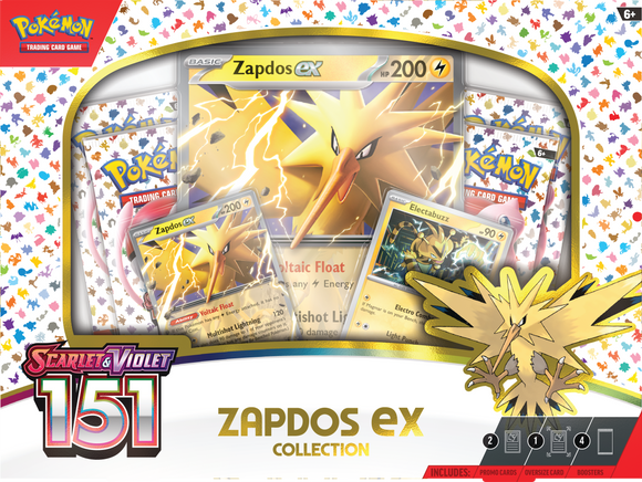 Pokémon TCG: Scarlet & Violet - 151 Collection (Zapdos ex)