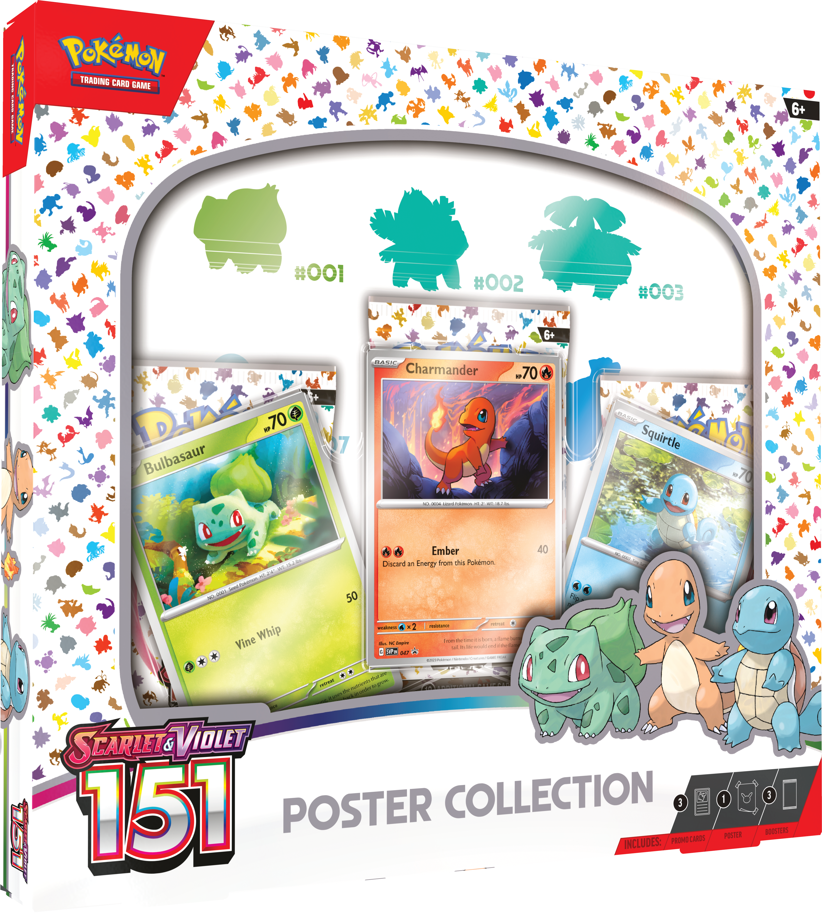 Pokémon TCG: Scarlet & Violet 151 Poster Collection (3 Packs)