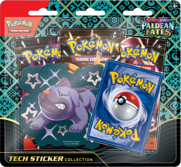 Pokémon TCG: Scarlet & Violet Paldean Fates Tech Sticker Collection (3 Packs) - Maschiff