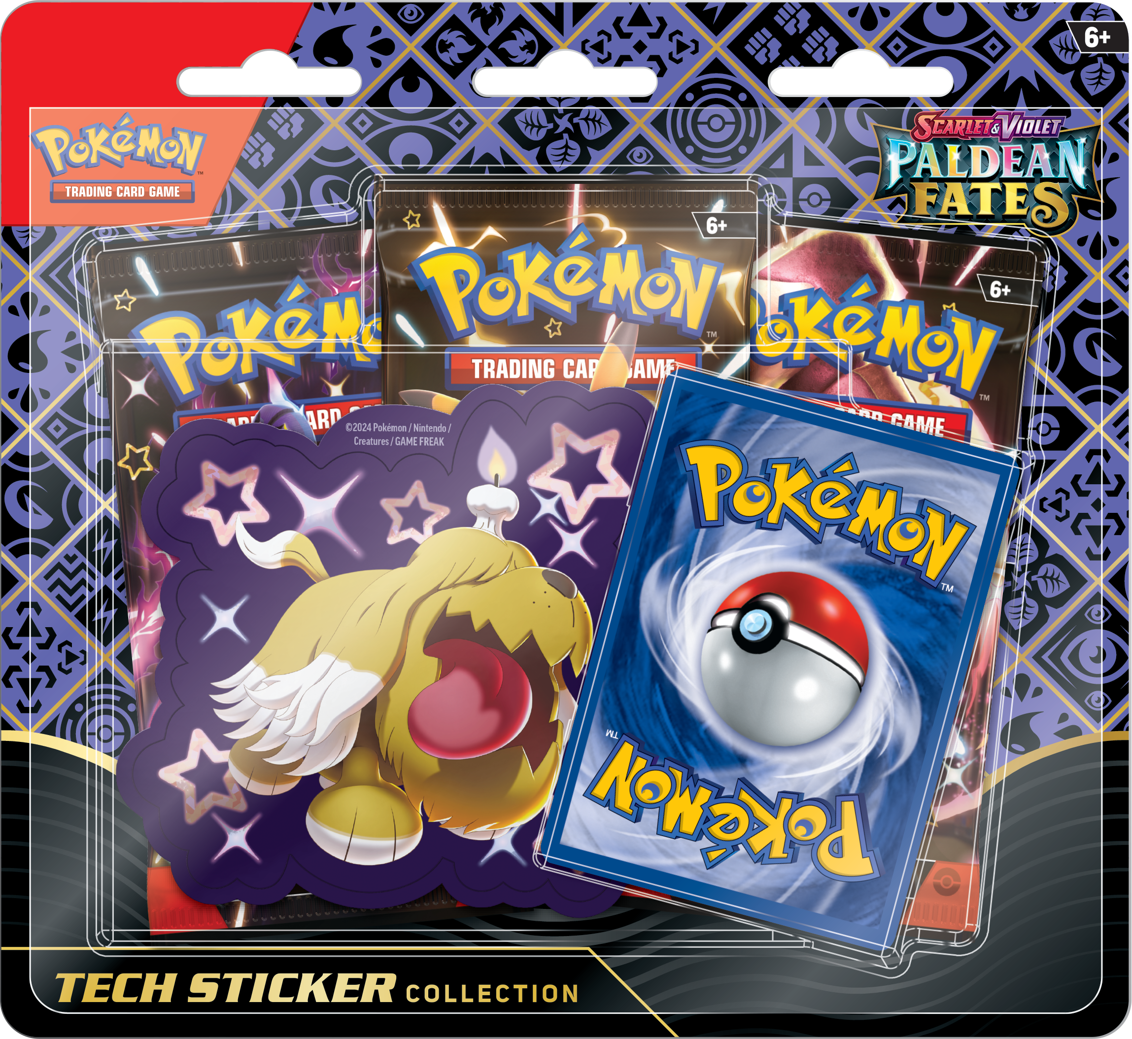 Pokémon TCG: Scarlet & Violet Paldean Fates Tech Sticker Collection (3 Packs) - Greavard