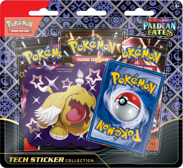 Pokémon TCG: Scarlet & Violet Paldean Fates Tech Sticker Collection (3 Packs) - Greavard