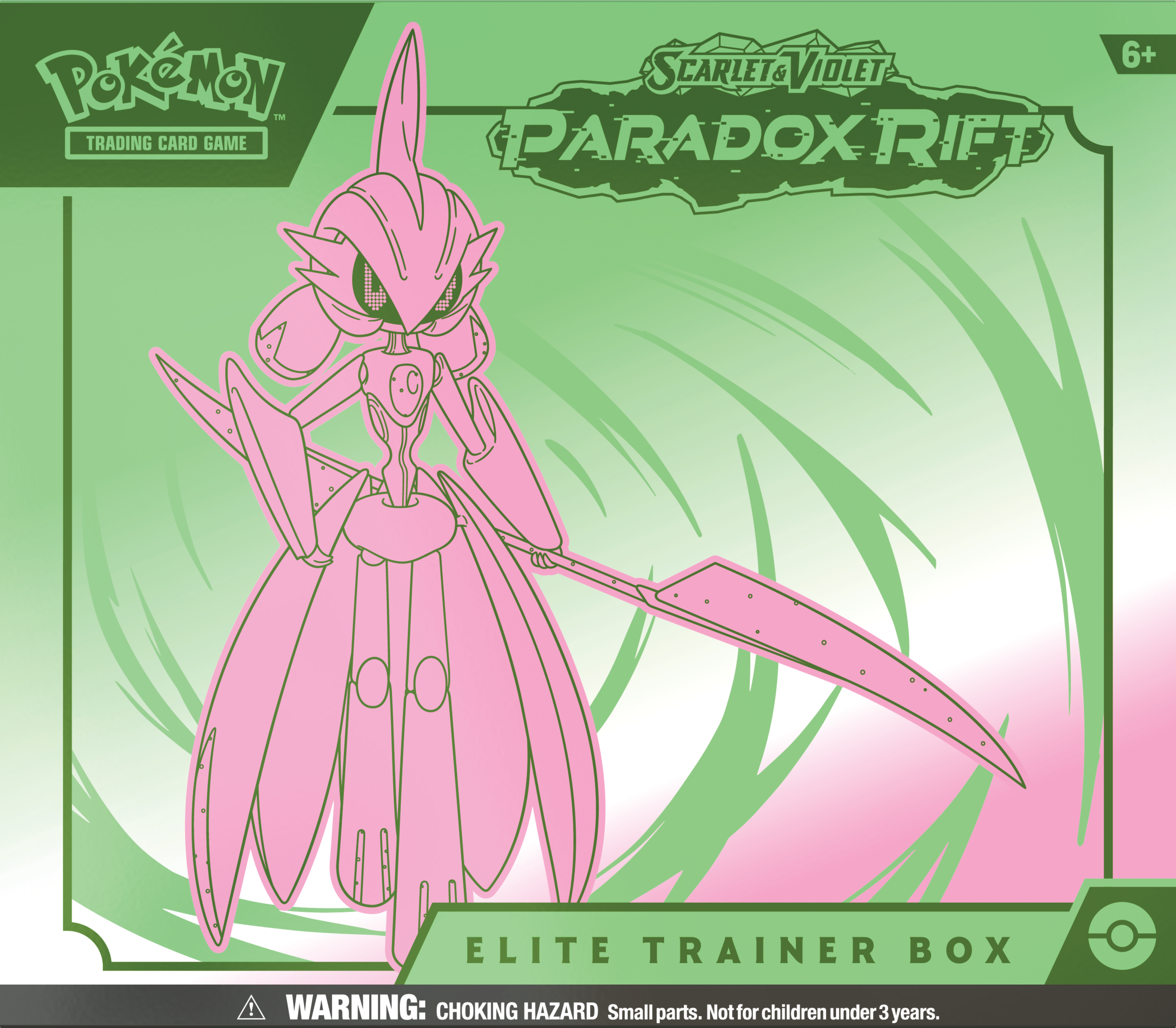 Pokémon TCG Scarlet & Violet Paradox Rift - Elite Trainer Box (Iron Valiant)