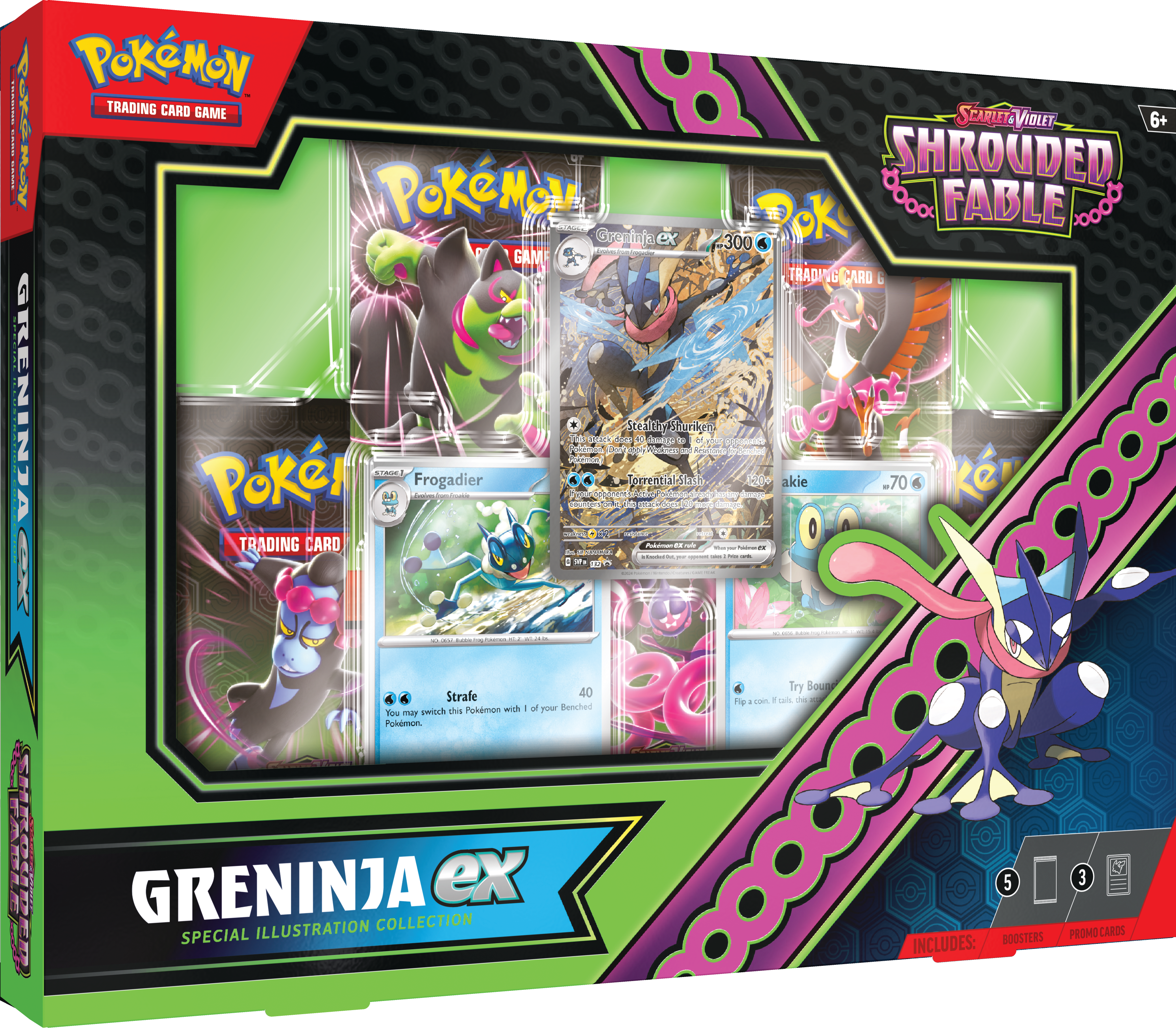 Pokémon TCG: Scarlet & Violet Shrouded Fable Greninja ex Special Illustration Collection