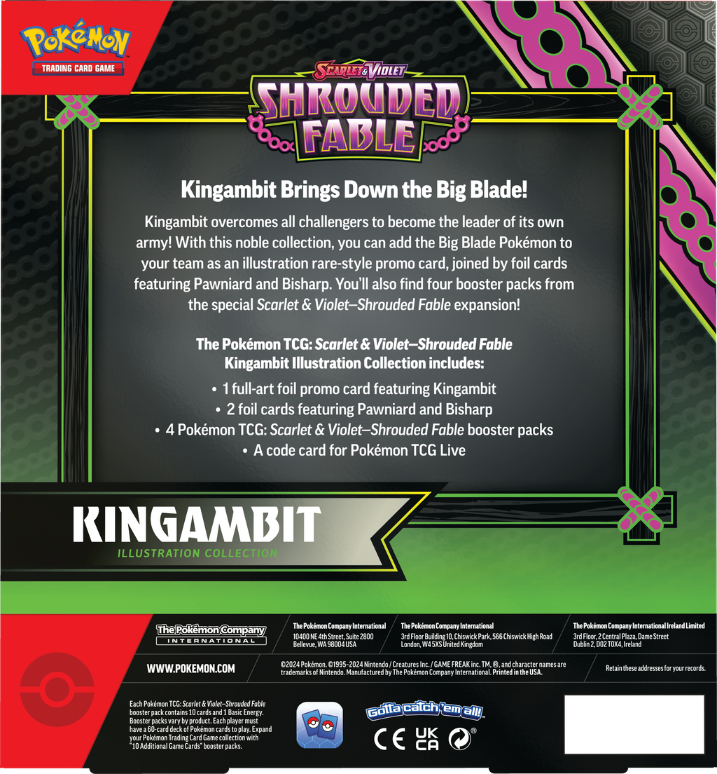 Pokémon TCG: Scarlet & Violet Shrouded Fable Kingambit Illustration Collection