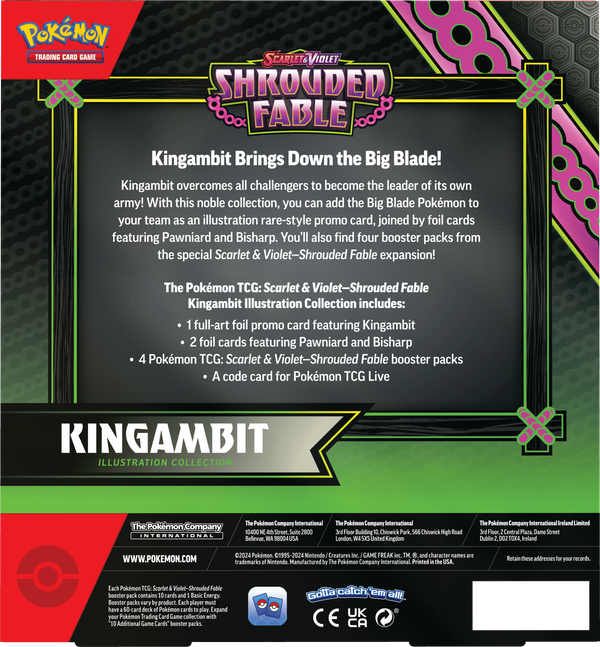 Pokémon TCG: Scarlet & Violet Shrouded Fable Kingambit Illustration Collection