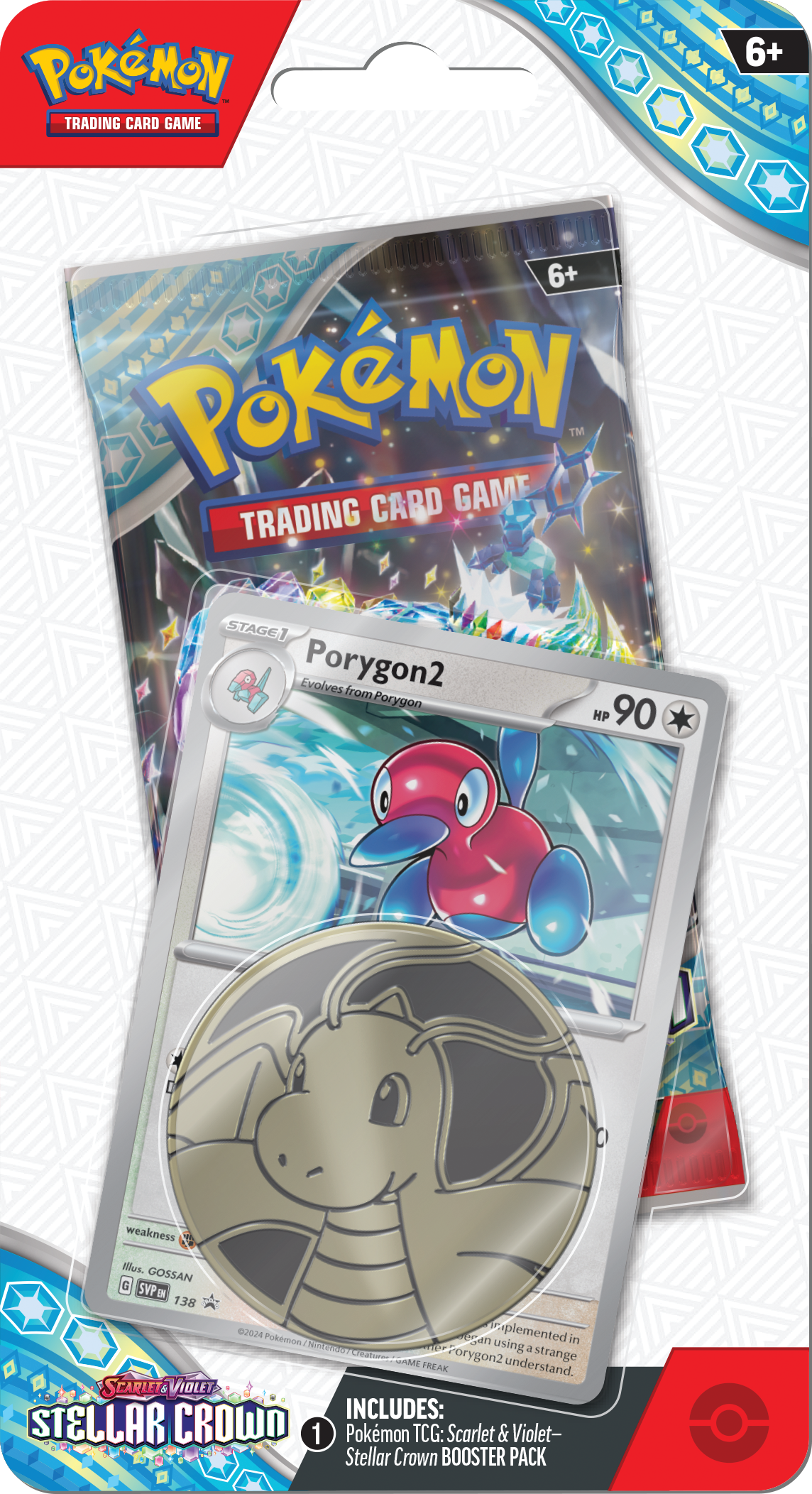Pokémon TCG: Scarlet & Violet Stellar Crown Checklane Blister (Porygon2)