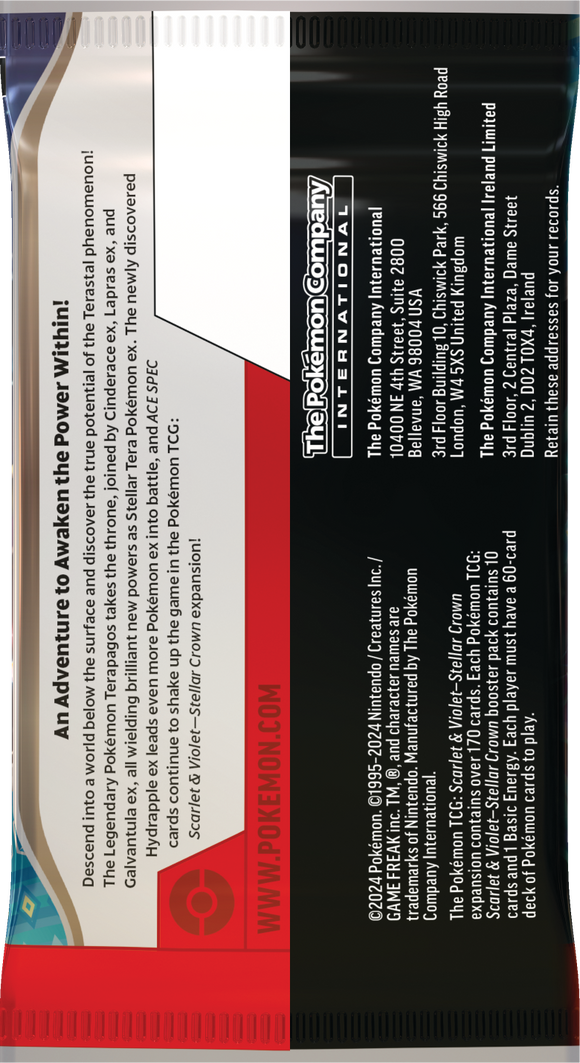 Pokémon TCG: Scarlet & Violet Stellar Crown Booster Pack