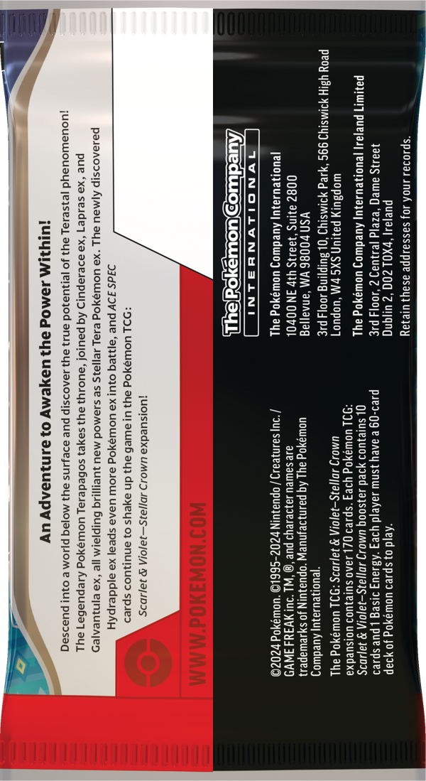 Pokémon TCG: Scarlet & Violet Stellar Crown Booster Pack