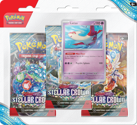 Pokémon TCG: Scarlet & Violet Stellar Crown - 3-Pack Blister (Latias)