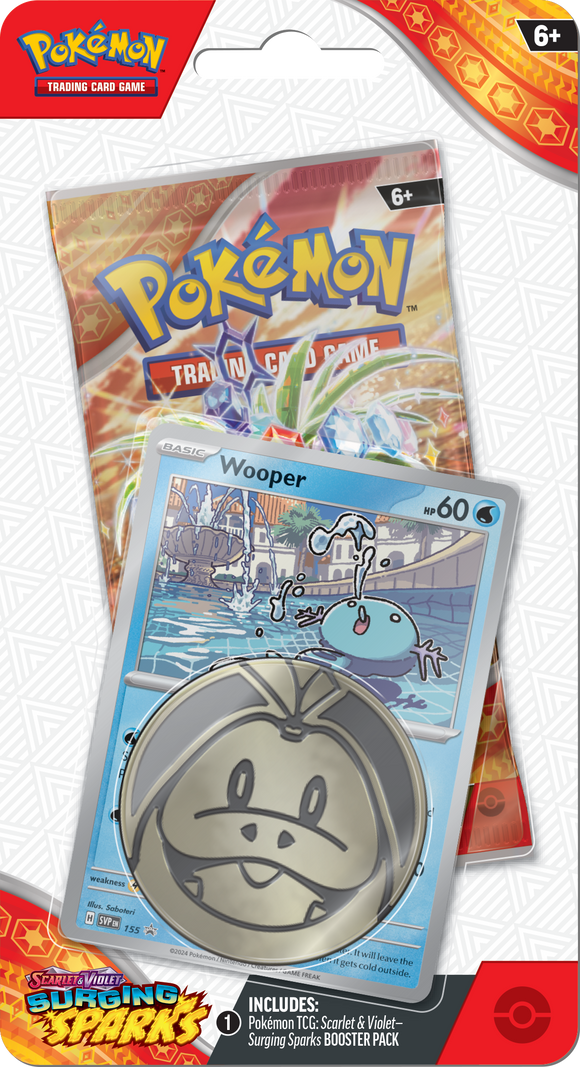 Pokémon TCG: Scarlet & Violet Surging Sparks Checklane Blister (Wooper)