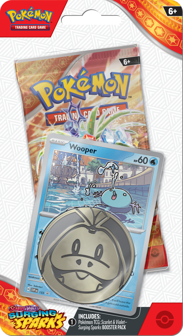 Pokémon TCG: Scarlet & Violet Surging Sparks Checklane Blister (Wooper)