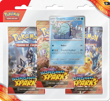Pokémon TCG: Scarlet & Violet Surging Sparks - 3-Pack Blister (Quagsire)