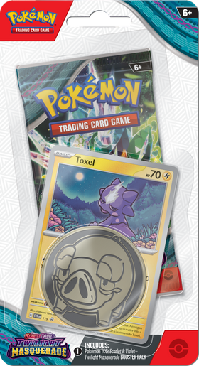 Pokémon TCG: Scarlet & Violet Twilight Masquerade Checklane Blister (Toxel)