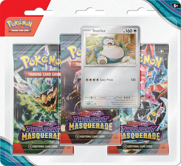 Pokémon TCG: Scarlet & Violet Twilight Masquerade - 3-Pack Blister (Snorlax)