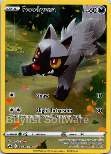 Poochyena (GG33/GG70) [Sword & Shield: Crown Zenith]