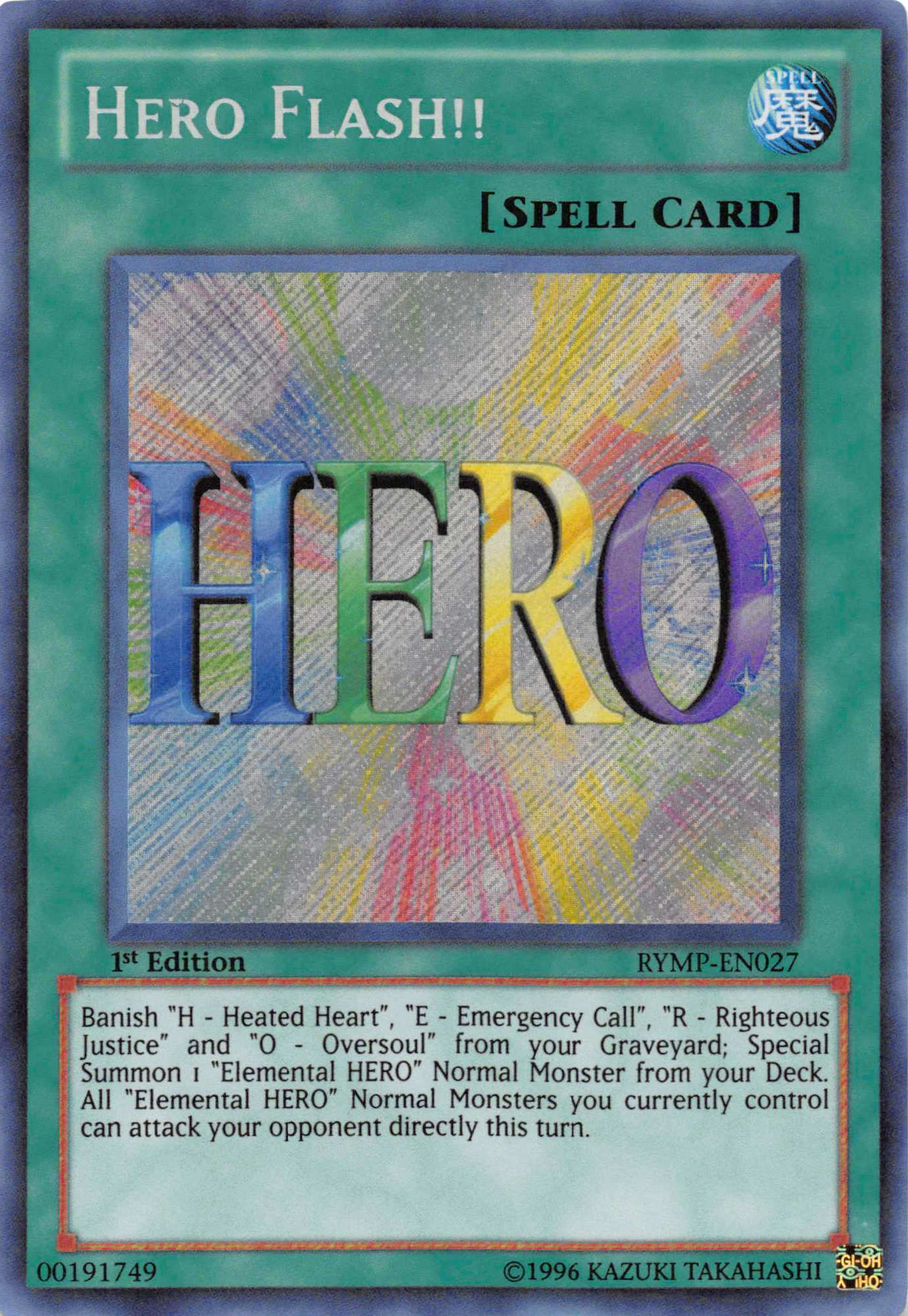 Hero Flash!! [RYMP-EN027] Secret Rare