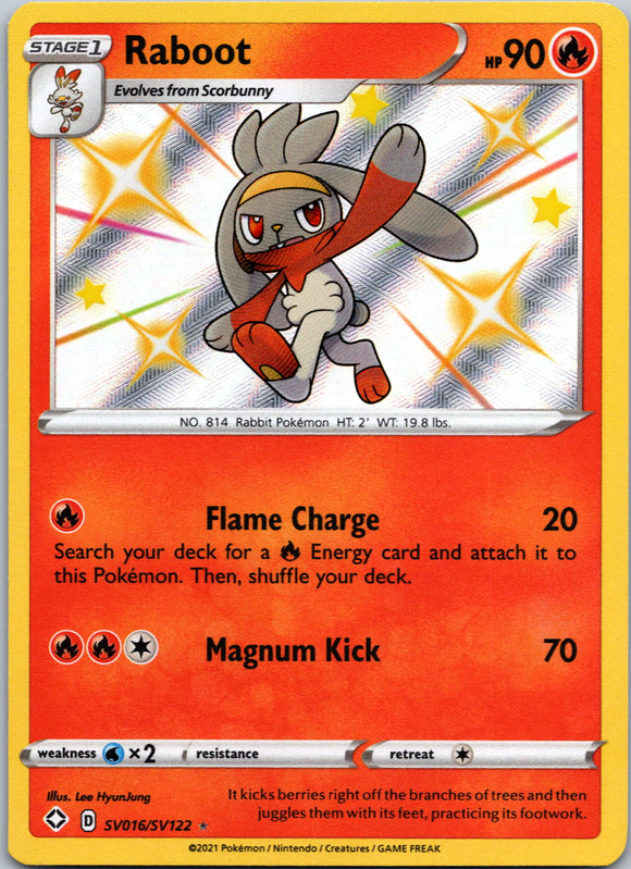 Raboot [SV016/SV122] [Shining Fates: Shiny Vault] Holofoil