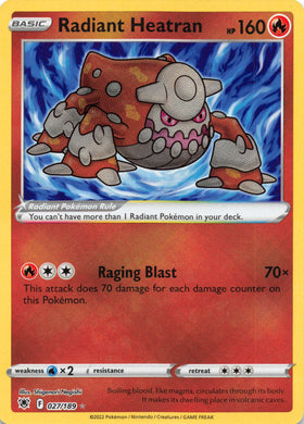 Radiant Heatran [027/189] [Astral Radiance] Holofoil