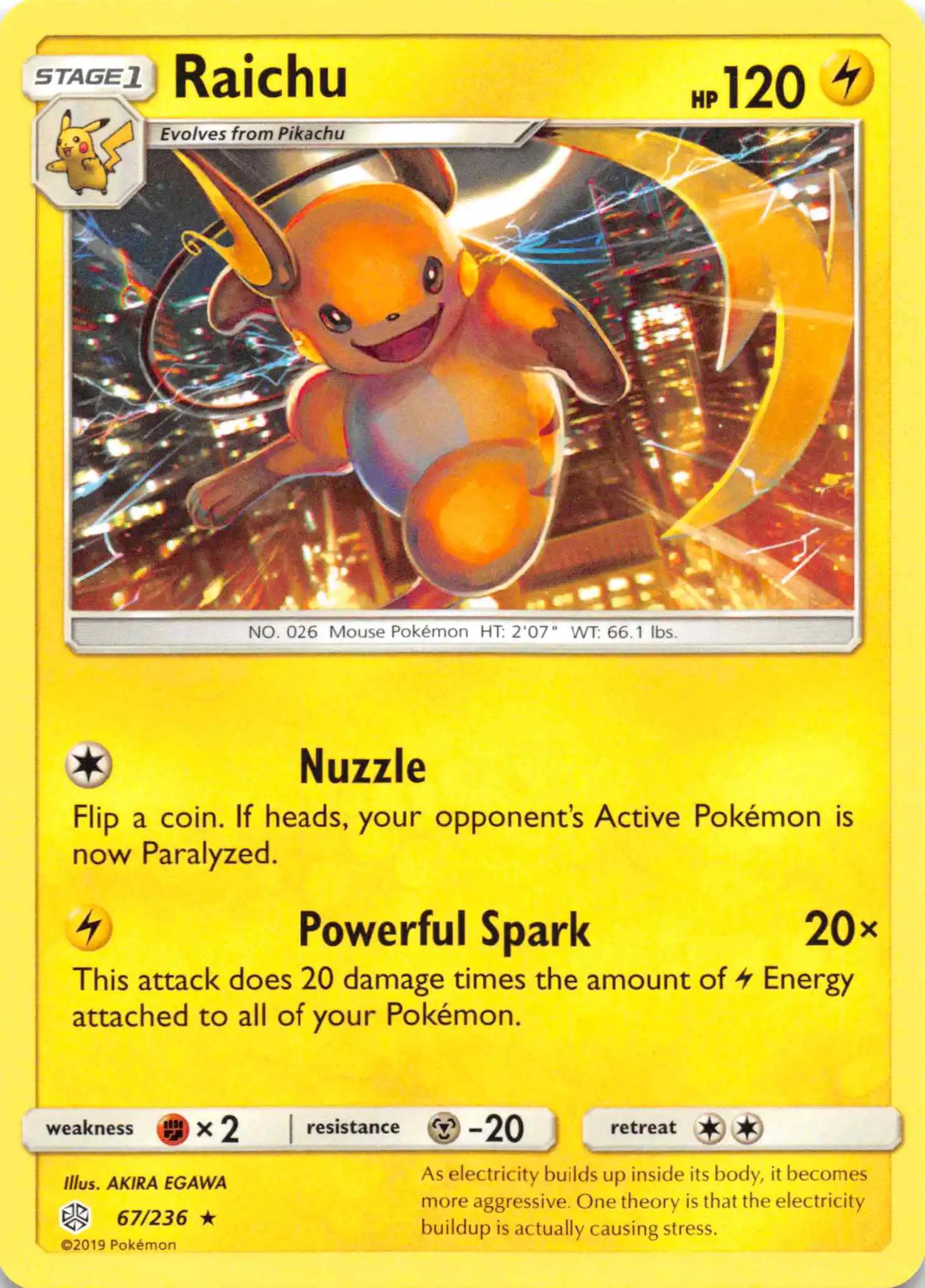 Raichu [67/236] [Cosmic Eclipse]