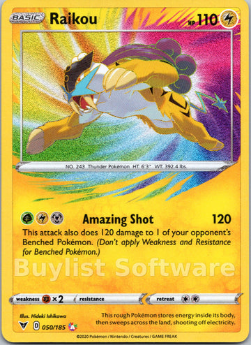Raikou [050/185] [SWSH04: Vivid Voltage]