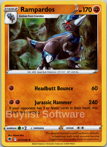 Rampardos [077/189] [Astral Radiance] Holofoil