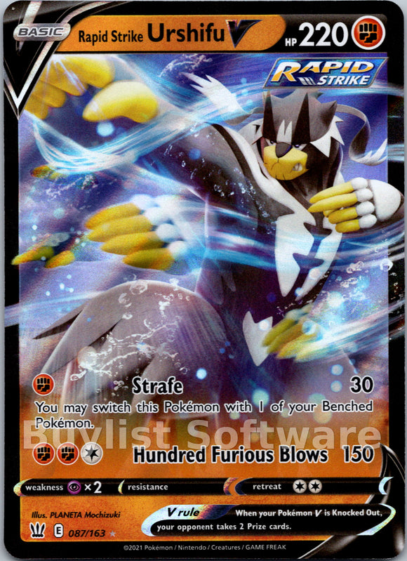 Rapid Strike Urshifu V [087/163] [SWSH05: Battle Styles]