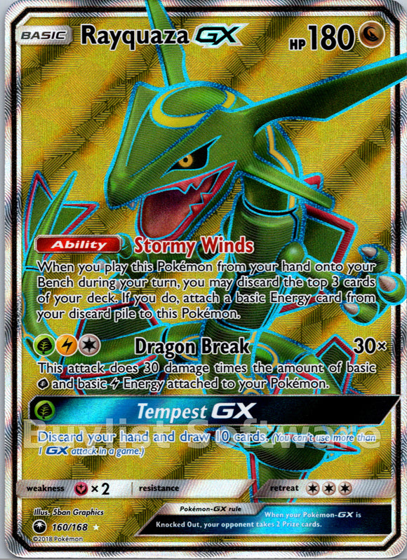 Rayquaza GX (160/168) [Sun & Moon: Celestial Storm]