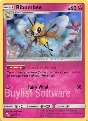 Ribombee [93/149] [Sun & Moon Base Set] Holofoil