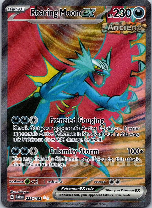 Roaring Moon ex (229/182) - [Scarlet & Violet: Paradox Rift] Holofoil