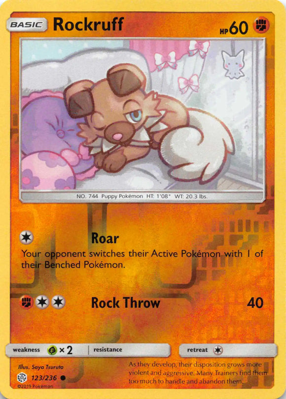 Rockruff [123/236] [Cosmic Eclipse] Reverse Holofoil
