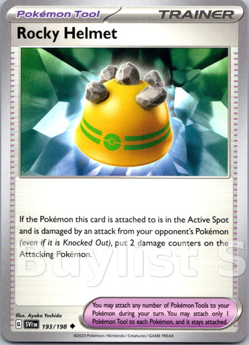 Rocky Helmet [193] - (SV01 Scarlet & Violet Base Set)