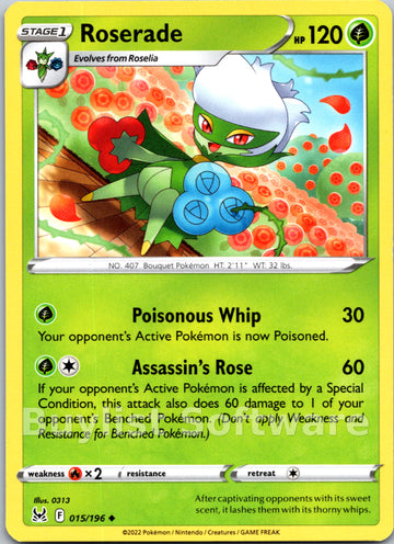 Roserade (015/196) [Sword & Shield: Lost Origin]