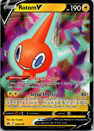 Rotom V (045/159) [Sword & Shield: Crown Zenith]