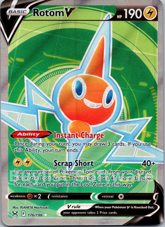 Rotom V (176/196) [Sword & Shield: Lost Origin]