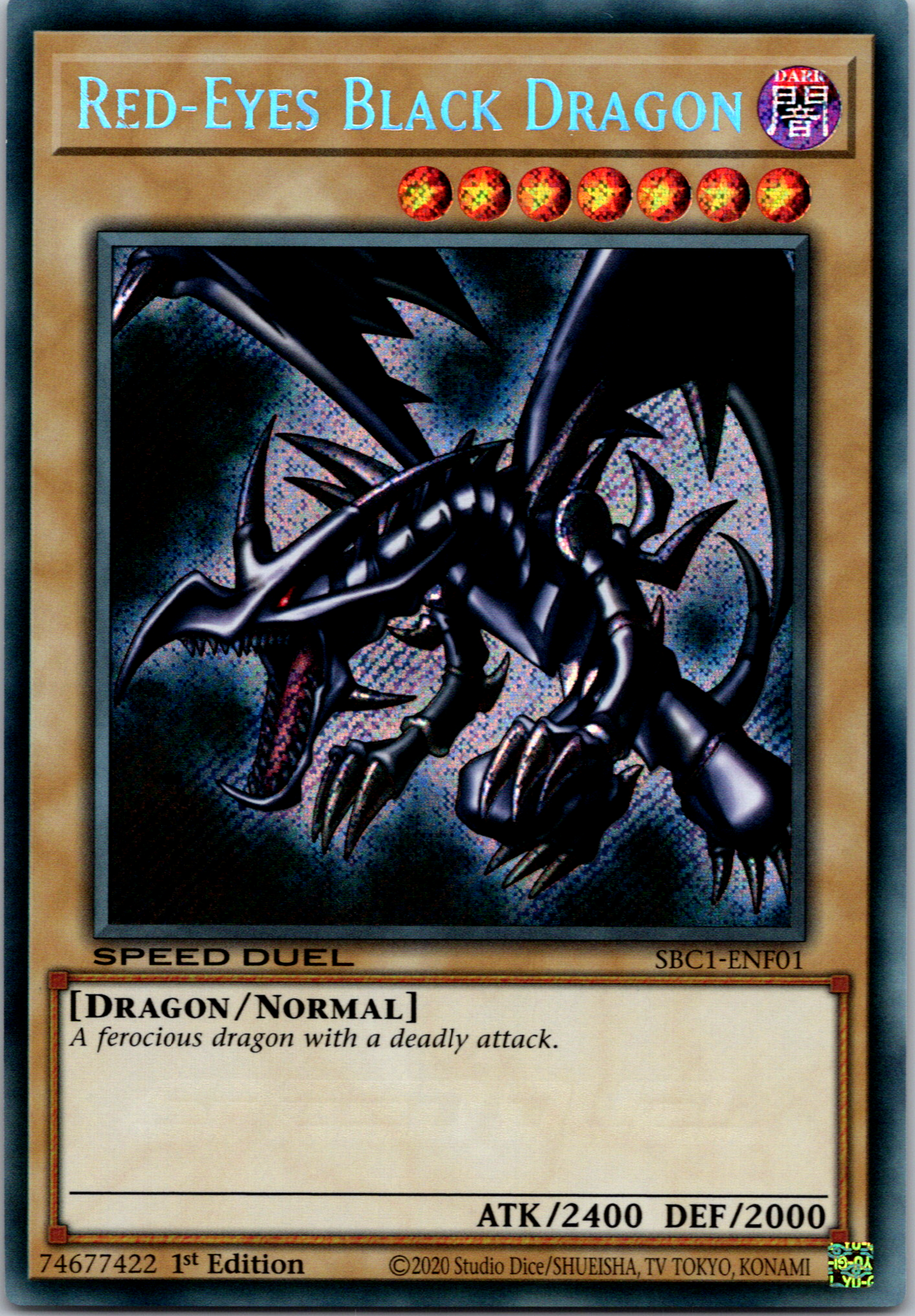 Red-Eyes Black Dragon [SBC1-ENF01] Secret Rare