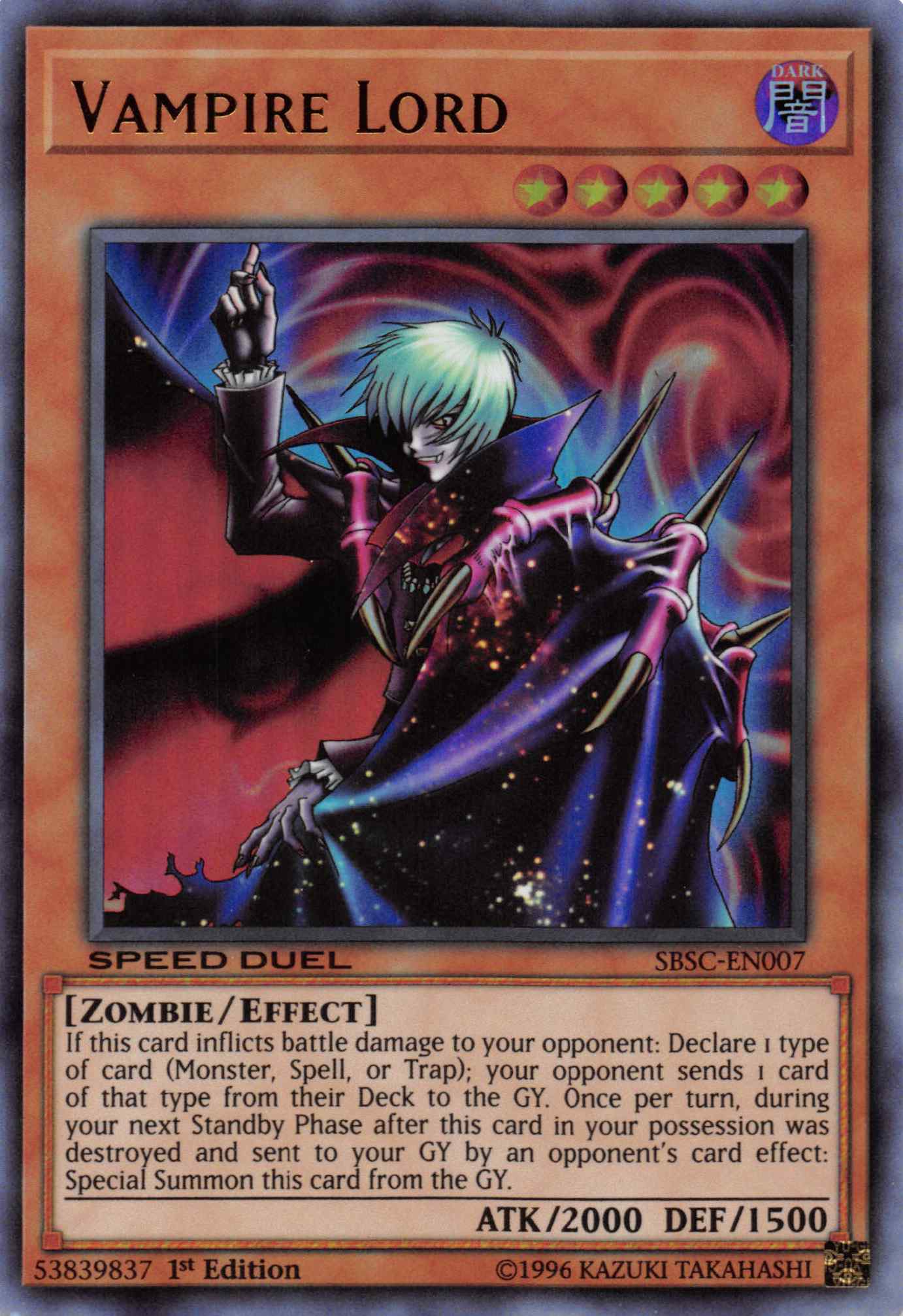 Vampire Lord [SBSC-EN007] Ultra Rare