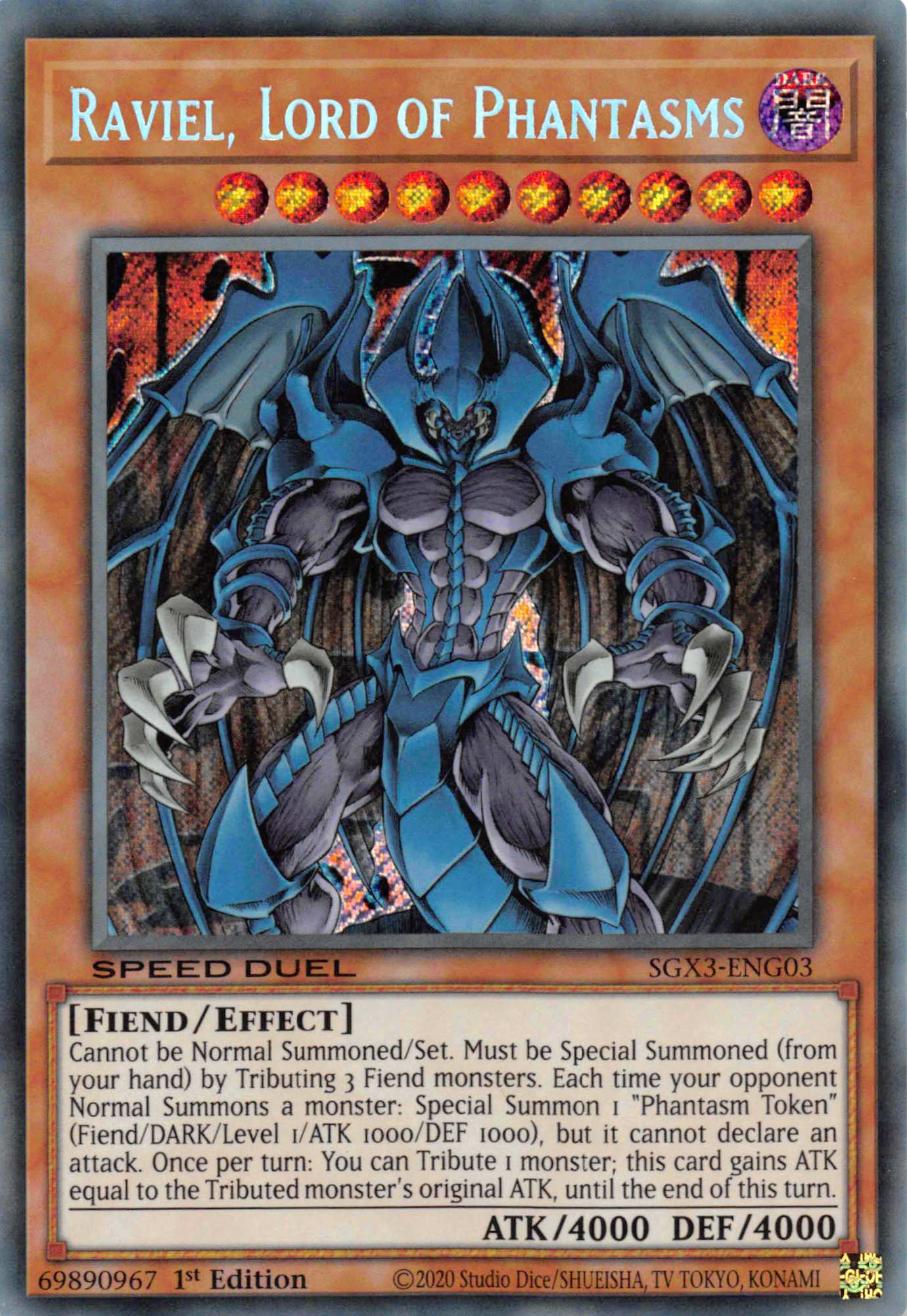 Raviel, Lord of Phantasms [SGX3-ENG03] Secret Rare